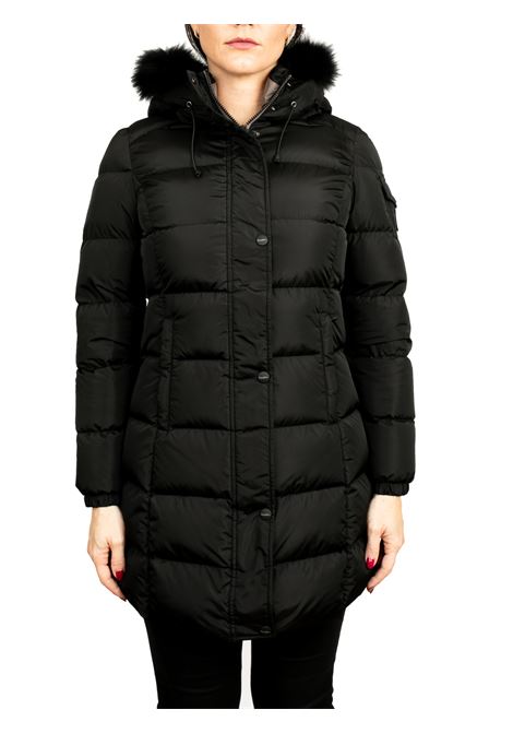 long hunter down jacket with black hood REFRIGIWEAR | W02718LONGHUNTER-G06000